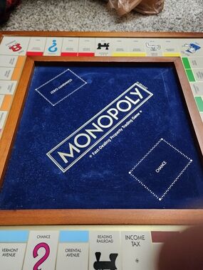 Hasbro Monopoly Luxury Edition - Blue Velvet with Cream/Blue Cards